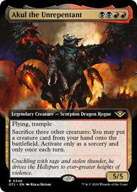 Magic: The Gathering Single - Outlaws of Thunder Junction - Akul the Unrepentant (Extended Art) - Uncommon/0346 Lightly Played
