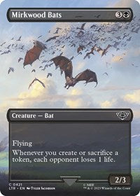 Magic: The Gathering Single - Universes Beyond: The Lord of the Rings: Tales of Middle-earth - Mirkwood Bats (Borderless) - Common/0421 - Lightly Played