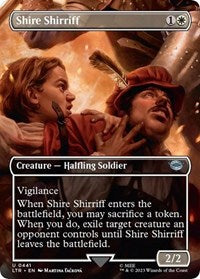 Magic: The Gathering Single - Universes Beyond: The Lord of the Rings: Tales of Middle-earth - Shire Shirriff (Borderless) - Uncommon/0441 - Lightly Played