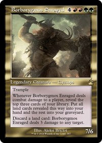 Magic: The Gathering Single - Ravnica Remastered - Borborygmos Enraged (Retro Frame) (Foil) - Rare/0357 Lightly Played