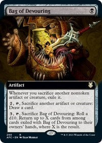 Magic: The Gathering Single - Commander: Adventures in the Forgotten Realms - Bag of Devouring (Extended Art) - Rare/290 Lightly Played