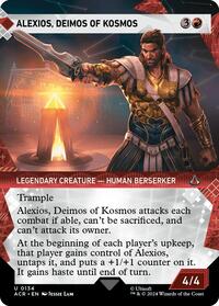 Magic: The Gathering Single - Universes Beyond: Assassin's Creed - Alexios, Deimos of Kosmos (Showcase) - FOIL Uncommon/0134 - Lightly Played