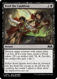 Magic: The Gathering Single - Wilds of Eldraine - Feed the Cauldron - FOIL Common/0091 Lightly Played