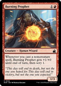 Magic: The Gathering Single - Ravnica Remastered - Burning Prophet (Foil) - Rare/0104 Lightly Played