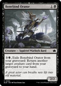 Magic: The Gathering Single - Bloomburrow - Bonebind Orator - FOIL Common/0084 - Lightly Played