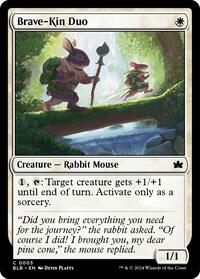 Magic: The Gathering Single - Bloomburrow - Brave-Kin Duo - FOIL Common/0003 - Lightly Played