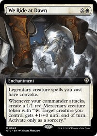 Magic: The Gathering Single - Commander: Outlaws of Thunder Junction - We Ride At Dawn (Extended Art) - Rare/0048 - Lightly Played