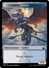 Magic: The Gathering Single - Ravnica Remastered - Sphinx Token - Token/0017 Lightly Played