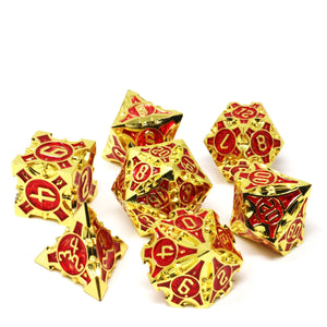 7pc RPG Set - Vaultrunner Shiny Gold w Red