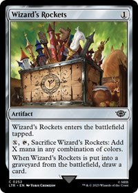 Magic: The Gathering Single - Universes Beyond: The Lord of the Rings: Tales of Middle-earth - Wizard's Rockets (Foil) - Common/0252 - Lightly Played