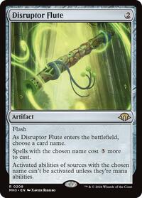 Magic: The Gathering Single - Modern Horizons 3 - Disruptor Flute (Extended Art) - FOIL Rare/0361 - Lightly Played