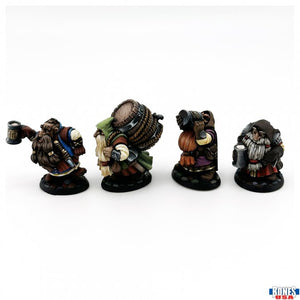 Reaper Legends - TOWNSFOLK: DWARVEN BREWMEISTER AND PATRONS (4) 30139