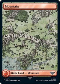 Magic: The Gathering Single - Universes Beyond: The Lord of the Rings: Tales of Middle-earth - Mountain (0279) (Foil) - Land/0279 - Lightly Played