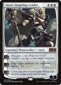 Magic: The Gathering Single - Core Set 2020 - Ajani, Inspiring Leader - FOIL Mythic/282 - Lightly Played