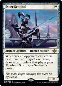 Magic: The Gathering Single - Modern Horizons 2 - Esper Sentinel - Rare/012 Lightly Played