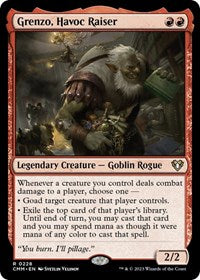 Magic: The Gathering Single - Commander Masters - Grenzo, Havoc Raiser - FOIL Rare/0228 - Lightly Played