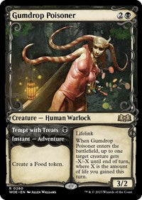 Magic: The Gathering Single - Wilds of Eldraine - Gumdrop Poisoner (Showcase) - FOIL Rare/0280 Lightly Played