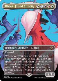 Magic: The Gathering Single - Commander: Modern Horizons 3 - Ulalek, Fused Atrocity (Borderless) - FOIL Mythic/0016 - Lightly Played