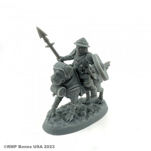 Reaper Bones USA - MALE HALFLING DOG RIDER 07114