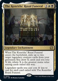 Magic: The Gathering Single - March of the Machine: The Aftermath - The Kenriths' Royal Funeral (Foil) - Rare/0034 - Lightly Played