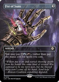 Magic: The Gathering Single - Commander: The Lost Caverns of Ixalan - Fist of Suns (Borderless) - Rare/0113 - Lightly Played