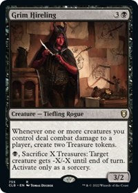 Magic: The Gathering Single - Commander Legends: Battle for Baldur's Gate - Grim Hireling - Rare/755 Lightly Played