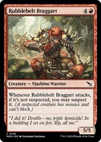 Magic: The Gathering Single - Murders at Karlov Manor - Rubblebelt Braggart - FOIL Common/0143 Lightly Played