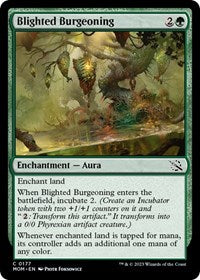 Magic: The Gathering Single - March of the Machine - Blighted Burgeoning - Common/0177 - Lightly Played