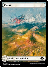 Magic: The Gathering Single - Modern Horizons 3 - Plains (0304) - FOIL Land/0304 - Lightly Played