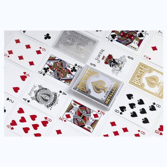 Bicycle Playing Cards: Metalluxe Silver