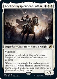 Magic: The Gathering Single - Innistrad: Midnight Hunt - Adeline, Resplendent Cathar (Promo) - Rare/001 - Lightly Played