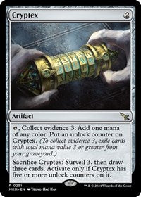 Magic: The Gathering Single - Murders at Karlov Manor - Cryptex - FOIL Rare/0351 Lightly Played