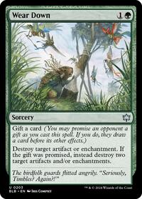 Magic: The Gathering Single - Bloomburrow - Wear Down - FOIL Uncommon/0203 - Lightly Played