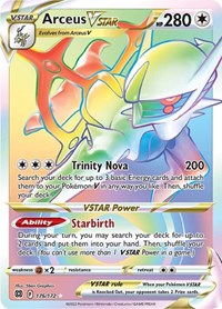 Pokemon Singles - SWSH09: Brilliant Stars - Arceus VSTAR - Secret/176 - Lightly Played