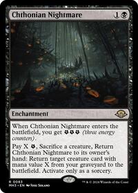 Magic: The Gathering Single - Modern Horizons 3 - Chthonian Nightmare - Rare/0083- Lightly Played