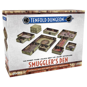 Tenfold Dungeon: Modular Roleplaying Terrain Set- Smuggler's Den