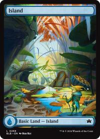 Magic: The Gathering Single - Bloomburrow - Island (0268) - FOIL Land/0268 - Lightly Played