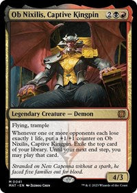 Magic: The Gathering Single - March of the Machine: The Aftermath - Ob Nixilis, Captive Kingpin (Foil) - Mythic/0041 - Lightly Played