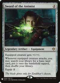 Magic: The Gathering Single - Mystery Booster Cards - Sword of the Animist (E01) - Rare/099 Lightly Played