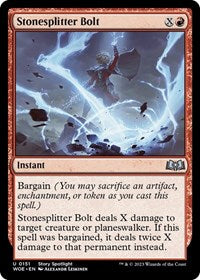 Magic: The Gathering Single - Wilds of Eldraine - Stonesplitter Bolt (Foil) - Uncommon/0151 Lightly Played