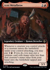 Magic: The Gathering Single - March of the Machine: The Aftermath - Arni Metalbrow (Extended Art) - Rare/0159 - Lightly Played