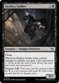 Magic: The Gathering Single - Murders at Karlov Manor - Basilica Stalker - Foil Common/0078 Lightly Played