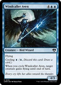 Magic: The Gathering Single - Commander Masters - Windcaller Aven - FOIL Common/0133 - Lightly Played