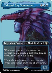 Magic: The Gathering Single - Commander Masters - Talrand, Sky Summoner (Borderless) - Rare/0673 - Lightly Played