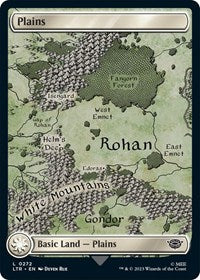 Magic: The Gathering Single - Universes Beyond: The Lord of the Rings: Tales of Middle-earth - Plains (0272) (Foil) - Land/0272 - Lightly Played