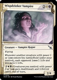 Magic: The Gathering Single - Murders at Karlov Manor - Wispdrinker Vampire (Showcase) - FOIL Uncommon/0374 Lightly Played