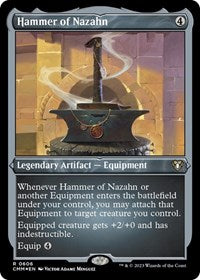 Magic: The Gathering Single - Commander Masters - Hammer of Nazahn (Foil Etched) - FOIL Rare/0606 - Lightly Played