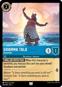 Disney Lorcana Single - First Chapter - Gramma Tala, Storyteller - Uncommon/146 Lightly Played