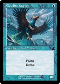 Magic: The Gathering Single - Ravnica Remastered - Cloudfin Raptor (Retro Frame) (Foil) - Common/0310 Lightly Played