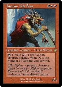 Magic: The Gathering Single - Ravnica Remastered - Krenko, Mob Boss (Retro Frame) - Rare/335 Lightly Played